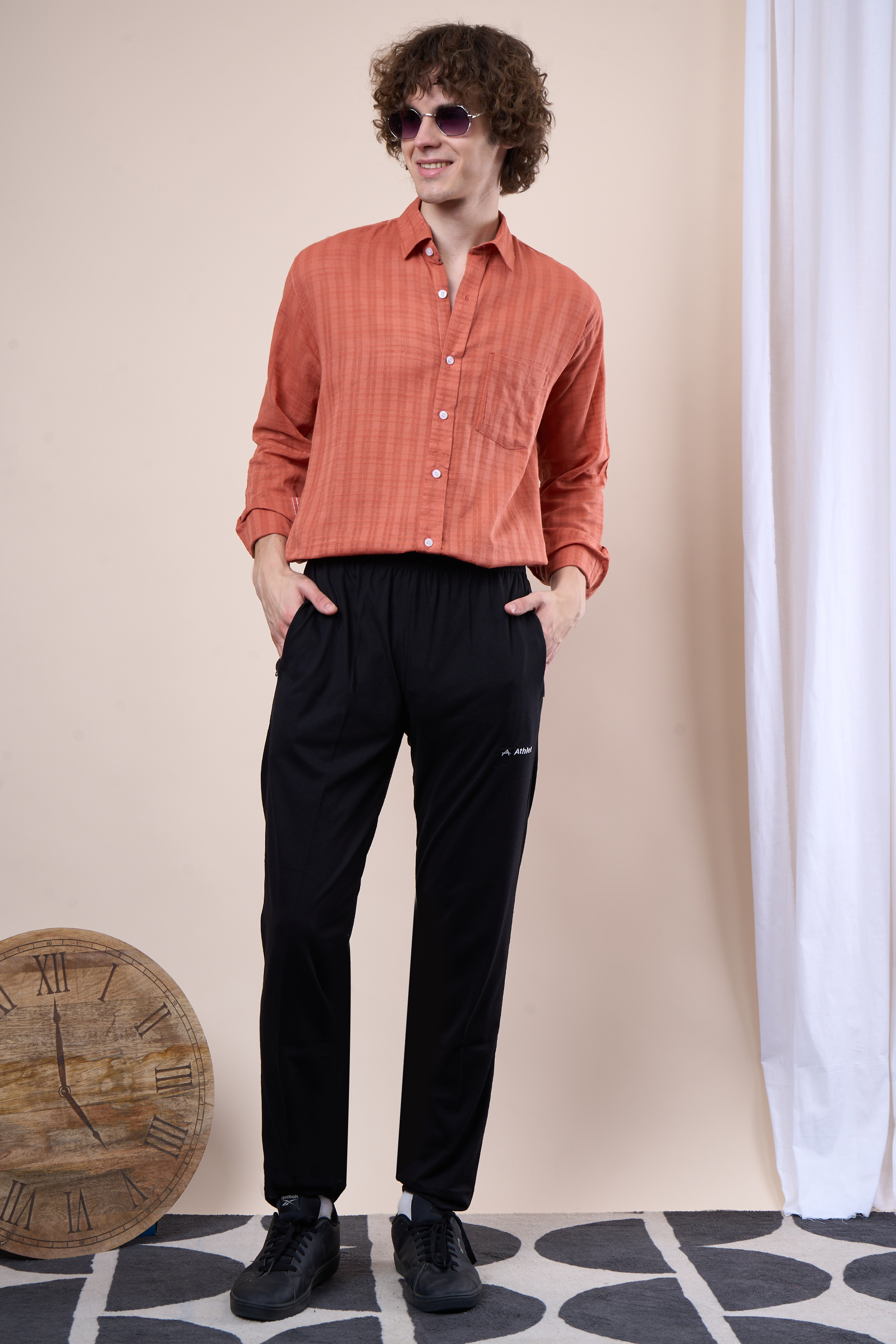 Mustard regular fit oxford shirt